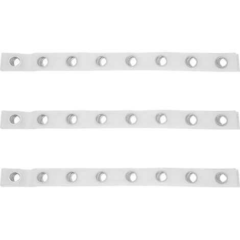 Ruban à œillets pour rideaux 3 x 5 m, 40 anneaux, accessoires de couture, argenté, rideaux et stores (1/5)