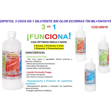 DIPISTOL 3 IN 1 DILUENTE INODORE ECORRAS 750 ML