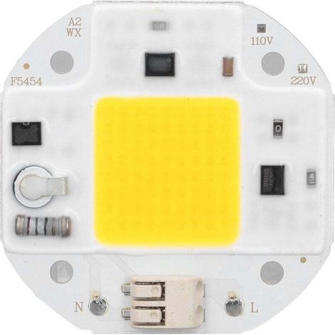 Puce Led Puce Lumineuse Cob 220v Sans Soudure Haute Luminosité Pour l'Éclairage Intérieur Pour Lampe De Bricolage 50w-Blanc Chaud (1/4)