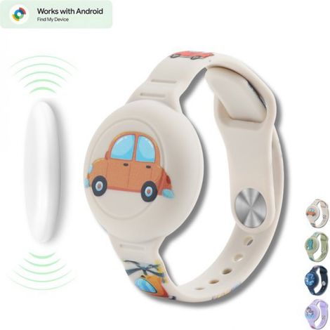 Kinderortungsgerät für Android – Kompatibel mit „Mein iPhone suchen“ – Armband mit integriertem Tracker für Android – Bluetooth-Tracker – Unbegrenzte Standortverfolgung – Kompatibel mit Google „Mein i (1/5)