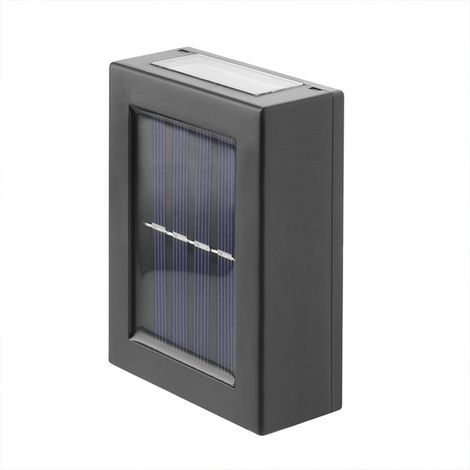 Lampe Solaire Murale - Éclairage Bidirectionnel Haut/Bas - Capteur De Luminosité - IP65 - Pour Jardin Terrasse Porche - 1 Pièce (1/5)