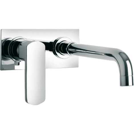 Miscelatore a Parete Paini - Per Lavabi d'Appoggio - Leva Con Forme Arrotondate - In Ottone - Finitura Cromata (1/2)