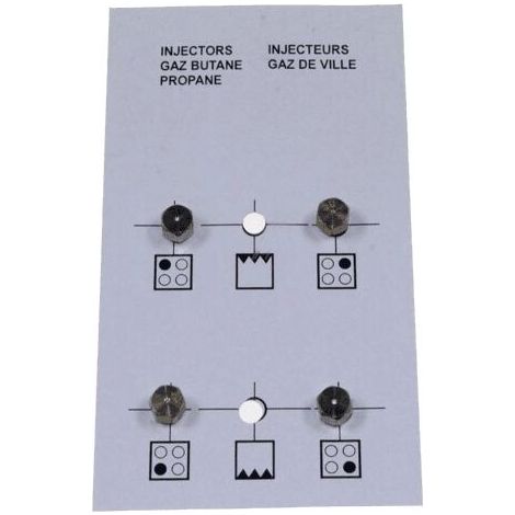 SACHET INJECTEURS GAZ BUTANE POUR CUISINIERE BEKO - 4431900071