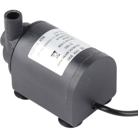Pompe de circulation d'eau chaude 24 V CC 1000 L/h, moteur solaire sans balais, hauteur de refoulement 7 m (1/5)