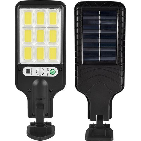 Irovami Lampadaire solaire LED extérieur (noir 2 uniquement) (1/2)
