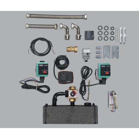 Atlantic – Kit de raccordement hydraulique 3 voies pour chaudière – Gestion circuit sur vanne ou 2 circuits – 12 kg – 74734