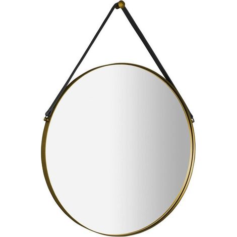Sapho Orbiter - Specchio con cornice, diametro 60 cm, color oro opaco ORT060G (1/5)