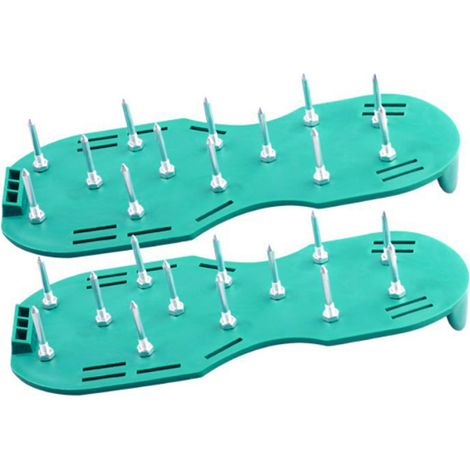 Chaussures de jardinage vertes à crampons, outils de jardinage, chaussures pour ameublir la terre du jardin, chaussures à crampons pour sols époxy autonivelants (1/4)