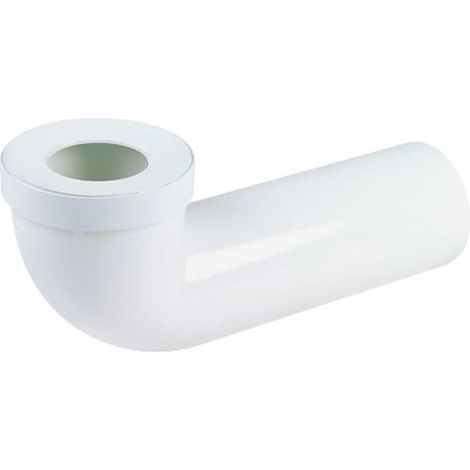 Nicoll – Pipe longue wc 350mm – PVC blanc avec joint élastomère – Raccordement au réseau d'évacuation PVC par collage – Ø100mm