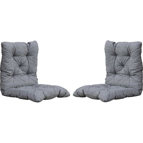 Set cuscini ATLANTA colore Grigio - 2 pezzi (1/2)