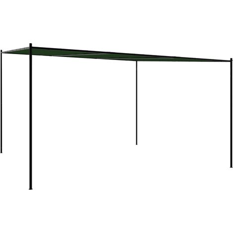 Cenador 4 x 3,98 x 2,67 m Verde Poliéster y Acero vidaXL (1/5)