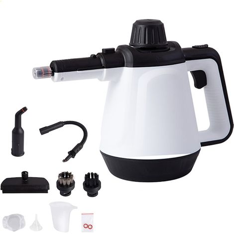 Nettoyeur vapeur, 400 ml, chauffe rapide, câble de 2,5 m, blanc, kit d'accessoires (1/5)