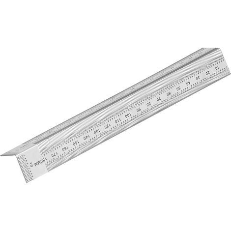 Règle de menuisier 7 pouces en acier inox, précise et portable pour travaux de mesure (1/5)