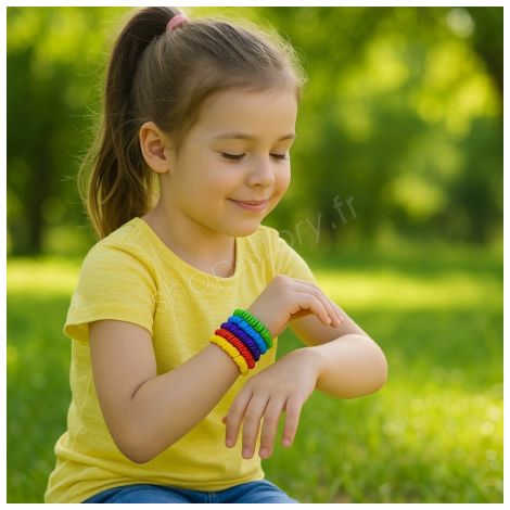 Bracelet Anti-Moustiques à la Citronnelle Sans Produits Chimiques - Pour Enfants et Adultes (1/5)