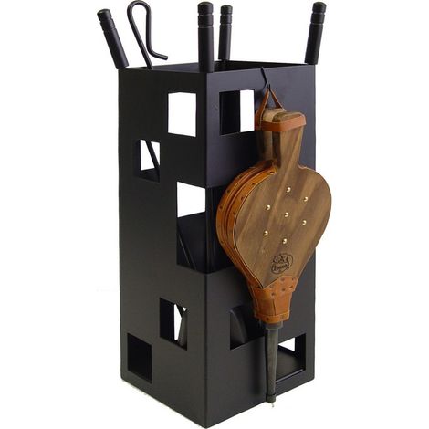 IMEX-10042 Juego chimenea Cuadrado utiles negros + fuelle [imex-10042]