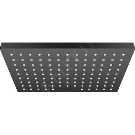 Hansgrohe – Douche de tête 23x17 cm noir mat – Type de jet Rain – Débit 12,4 l/min – QuickClean pour nettoyage facile – 26281670