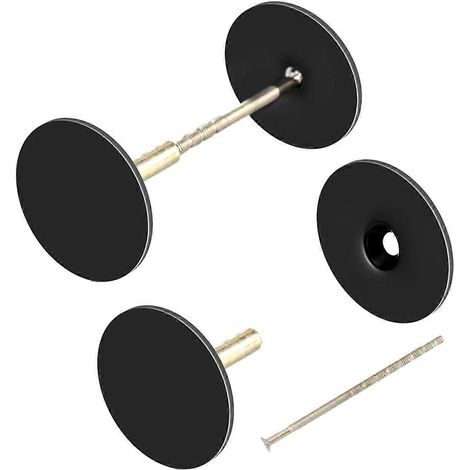 2er-Pack Türloch-Abdeckplatten, Türgriffloch-Füllplatten
