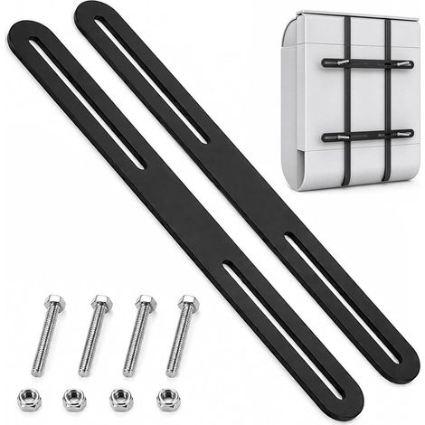 2 Pièces Kit de Support Boite Aux Lettres 280 x 24 mm  Fixation Boite Aux Lettres Exterieur Kit, pour Fixation de Boîte Aux Lettres sur Portails Ou Clôtures (1/5)