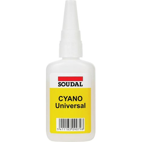 Cyanoacrylate Universa Soudal 20Gr.   - Colle cyanoacrylate universelle (1/3)