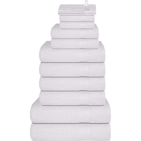 12-tlg. Handtuch-Set FROGN Weiß 360 g/m² (1/5)