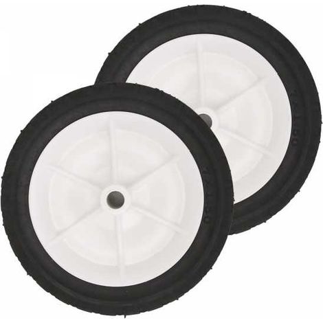 2 Roues tondeuse universelle Ø 175 mm. Longueur moyeu 38,1 mm (1/4)