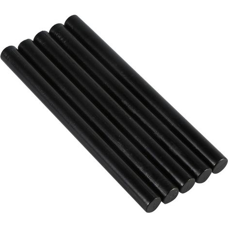 GARRYFIZH Lot de 5 bâtonnets de cire pour sceaux, parfaits pour sceller des cartes d'invitation vintage (anniversaire, mariage, etc.) (noir)