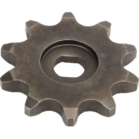 Pignon de chaîne 10 dents en acier carbone pour moteur de vélo, 10T, compatible arbre 5mm (1/5)
