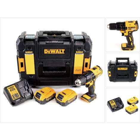 DeWalt DCD 777 M2 Akku Bohrschrauber 18V 65Nm + 2x Akkus 4,0Ah + Ladegerät im TSTAK II Werkzeugkoffer (1/5)