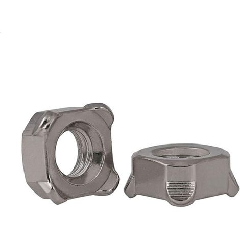 Lot de 6 écrous carrés en acier inoxydable 304, à souder M4 M5 M6 (1/3)