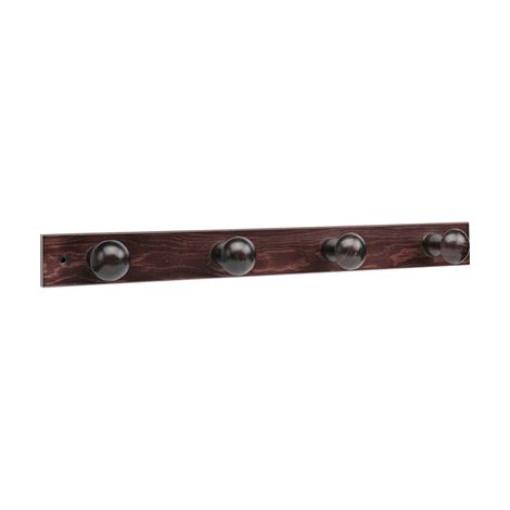 Percha madera oscura 4 pomos 3774-0- inofix (1/2)