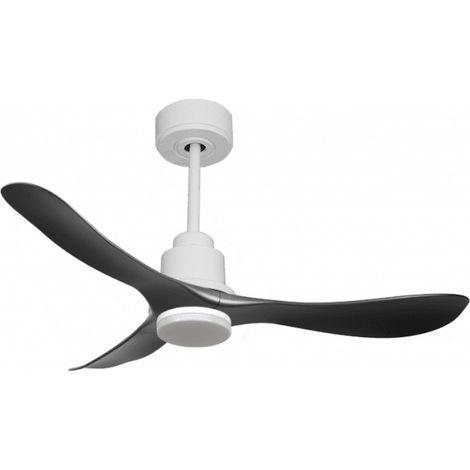 Tenerife de KlassFan-Super destratificateur et ventilateur DC 132 cm Blanc pales graphites Lumière dimmable 25 à 35 m² (1/5)