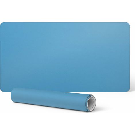 Alfombrilla para escritorio, teclado y rat贸n de port谩til, azul cielo, 90x45 cm