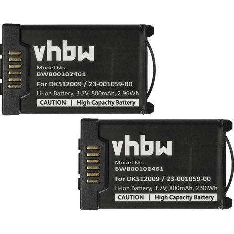vhbw 2x Akku kompatibel mit Mitel 612d, 622d, 632d, 620d, 622dt, 610d, 612dt, 600d, 632dt, 630d schnurlos Festnetz Telefon (800 mAh, 3,7 V, Li-Ion) (1/5)