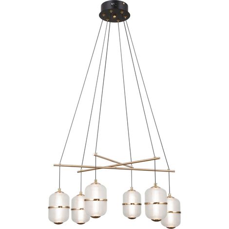 Lámpara colgante LED 32W ALANI PND343756BK Italux (1/4)