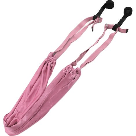 Hamac de yoga pour la maison, idéal pour l'équilibre sur les mains et les jambes écartées. Hamac aérien élastique portable et extensible pour l'entraînement à domicile (rose). (1/5)