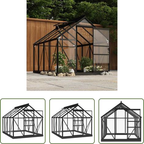 vidaXL Serre - Remplacement de verre de serre 16 pcs verre trempé (1/5)