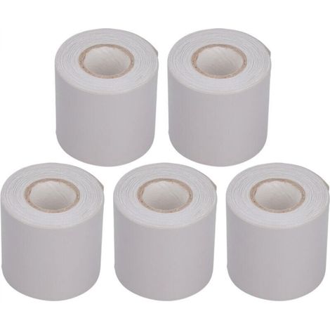 Lot de 5 rubans d'étanchéité pour conduits de climatisation, tuyaux en cuivre, PVC, isolation pour climatiseur, ruban résistant à la traction, largeur 60 mm (1/5)