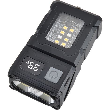 Linterna recargable de alta potencia, mini linterna LED ultra potente, recargable por USB C, con modos EDC, linterna pequeña, resistente al agua y con clip [Clase energética A+++]