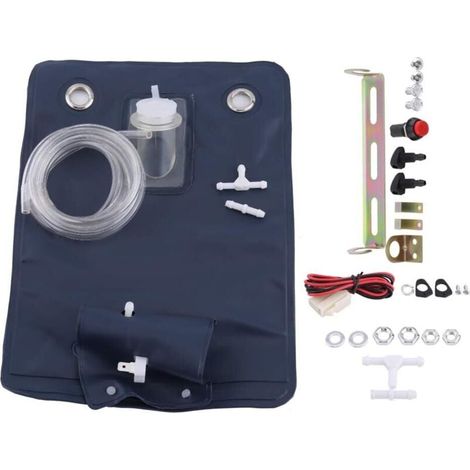 Stück Scheibenwaschwerkzeug, 12 V Universal-Scheibenwaschpumpen-Taschensatz mit Jet-Knopfschalter für Oldtimer, Autoreparaturwerkzeug (1/4)