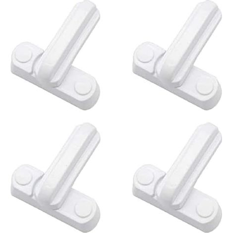 Bardusch-Lot de 4 Serrures Loquets Bloque Poignee Scurit Domestique Supplmentaire Remplacement Pour Maison Portes Placards Fentres (1/4)