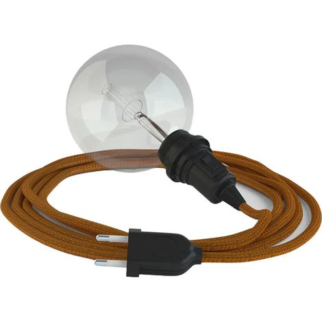 Lampe suspension creative-cables rm22 câble effet soie 5m (1/3)
