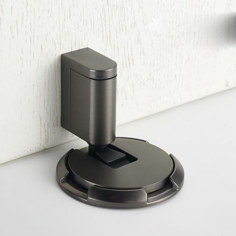 Sturmsicherer Türstopper – Robuster Türstopper für den Innenbereich – Ideal für Wohnzimmer, Schlafzimmer, Garten, Badezimmer, Küche – Grau, 1 Stück (1/5)