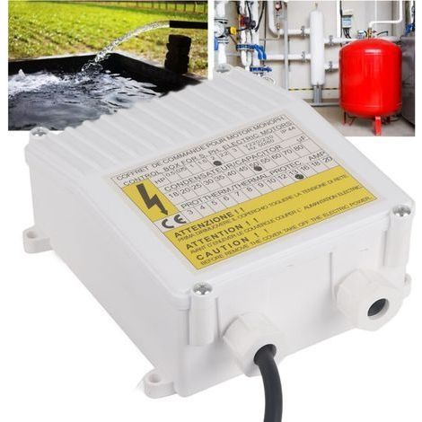 Steuerkasten für 1,5-kW-Tauchpumpe – Integrierter Thermoschutzschalter – Schnelle Installation – Kompatibel mit Tauchpumpen – ABS-Material – Irisfr (1/4)