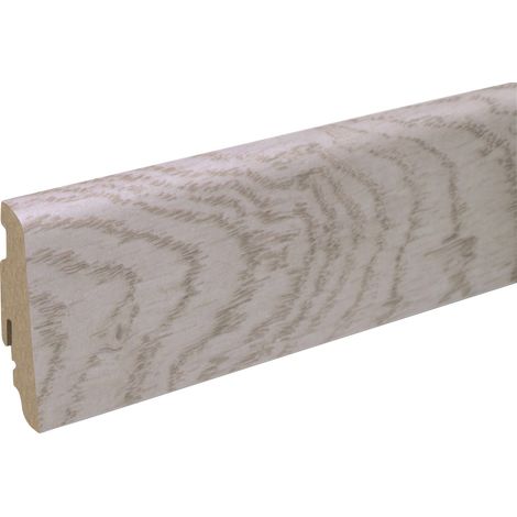 Neuhofer Fußleiste 240 cm 58 x 19 mm Eiche hell Sockelleiste (1/2)