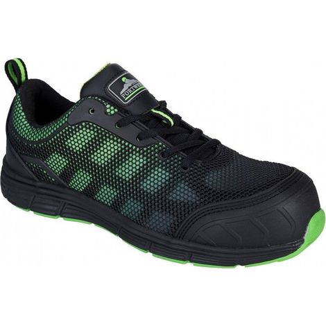 Chaussures de sécurité basses Ogwen S1P Noir/Vert 39 (1/2)