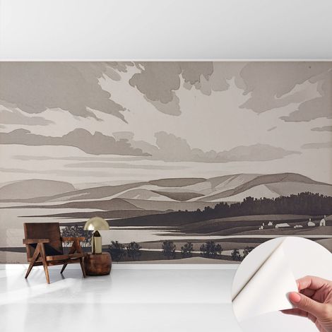 Carta da parati autoadesiva - Fotomurale adesivo - design elegante - stile moderno - Paesaggio sereno 416x254 cm (1/5)
