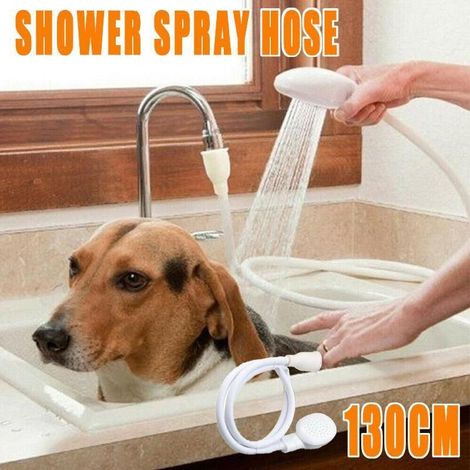 Duschkopf für Haustiere, Duschschlauch, Einzelarmatur, Waschbeckenhalter für Waschbecken und Badewanne, Duschkopf-Zubehör für Hunde (1/5)
