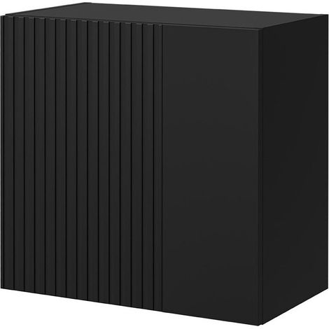 Armario de pared Species I, Negro, 50x50cm, Número de puertas: 030cm, MDF, Aglomerado laminado