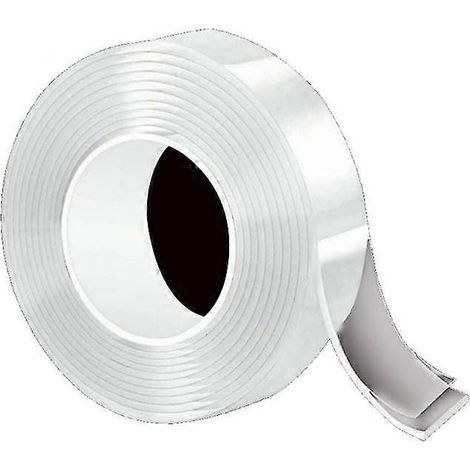 Ruban adhésif nano étanche pour salle de bain, cuisine, douche, anti-moisissures, résistant, auto-adhésif, pour évier et baignoire. Bande d'étanchéité pour joints. (1/5)