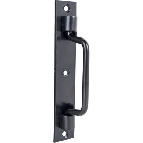 Poignée Porte St Etienne Noire Design Intemporel Noir Mat élégant -